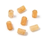 Natural Yellow Hematoid Quartz Golden Healer Quartz Beads, Hexagonal Prism
