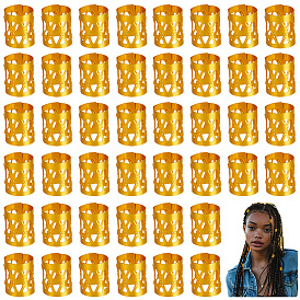 300 pcs aluminium dreadlocks perles décoration de cheveux, poignets de cheveux