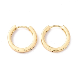 Real 18K Gold Plated Cubic Zirconia Huggie Hoop Earrings for Girl Women