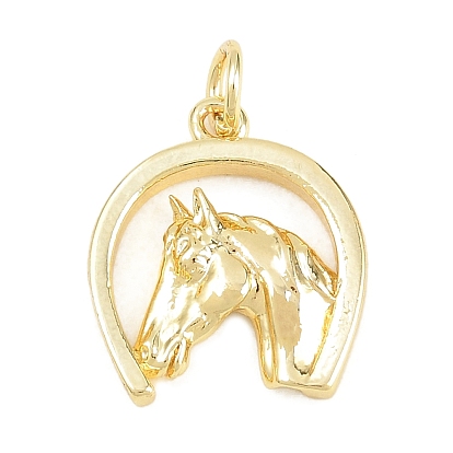 Латунные подвески, лошадь с подвесками в виде подковы, без кадмия и без свинца