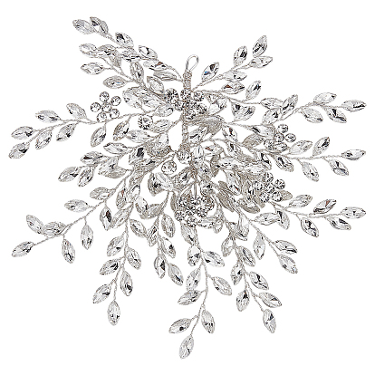 1латунная фурнитура для украшения волос, cmолой горный хрусталь