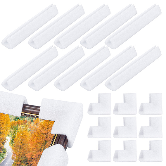 32 шт. 2 стили угловой защитник из вспененного полиэтилена, угловые протекторы, L-образная форма и прямоугольник