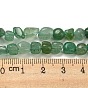 Natural Green Aventurine Bead Strands, Tumbled Stone, Nuggets