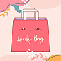 Lucky Bag, Random Style Metal Charms Connectors Kits, Open Back Bezel