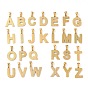 26шт. вакуумное покрытие pvd 304 подвески из нержавеющей стали, золотые, буквенное очарование