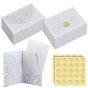 20pcs Papierumschlag, Rechteck, mit 20 Papiertüten, lasergeschnittenen Einladungsumschlägen mit Einlegekarten und 1 Bildaufklebern