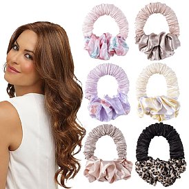 Soft Silk No Heat Ponytail Hairband Hair Curler for Women, Heatless Hair Curler Headband