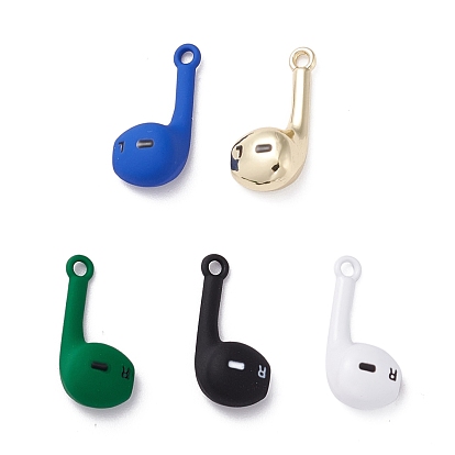 Baking Paint Zinc Alloy Pendants, Headset