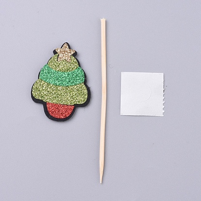 Forma de árbol de navidad decoración de la torta de la magdalena de navidad, para suministros de decoración navideña de fiesta