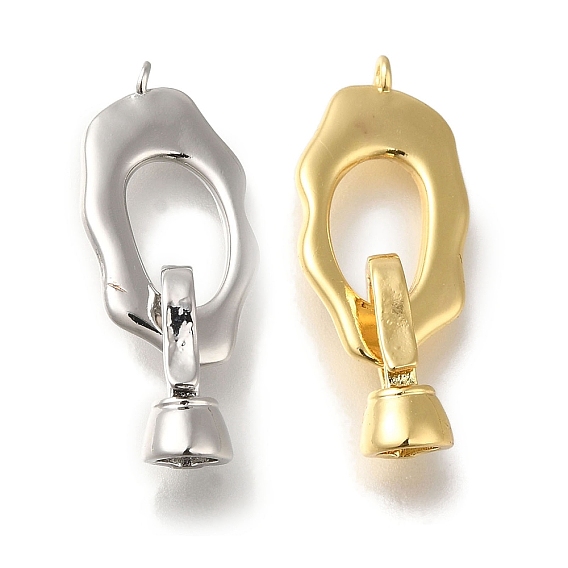 Латунь раз по сравнению с застежками, без кадмия, без никеля и без свинца, овальные