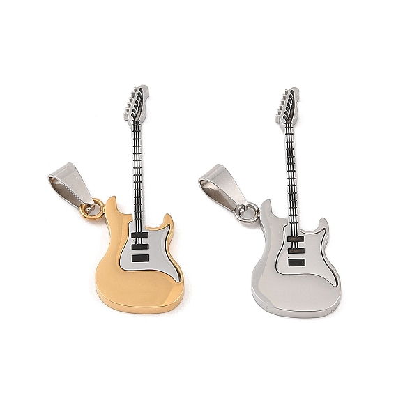 304 из нержавеющей стали большие кулоны, гитарный шарм