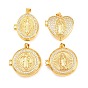 Религиозные латунные медальоны-подвески, без кадмия и без свинца, реальный 18 k позолоченный, стойки покрытие, долговечный