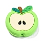 Apple Food Grade Eco-Friendly Silicone Beads, Chewing Beads For Teethers, DIY Nursing Necklaces Making
