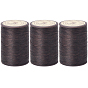 3 рулоны плоской вощеной полиэфирной нити, микро шнур макраме, для шитья кожи