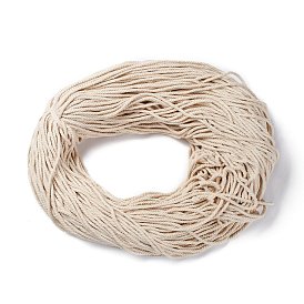 Cordon en macramé, 3 brins de cordon en coton macramé torsadé, pour l'artisanat fait main, tricotage, art mural, emballage cadeau