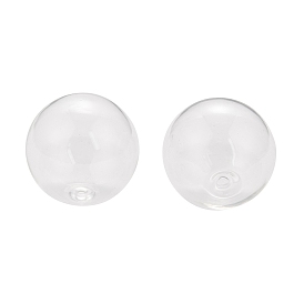 Круглые шариковые бутылки из дутого стекла ручной работы с одним отверстием, одно отверстие, для изготовления подвесок из стеклянных флаконов