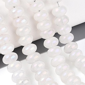 Гальванизировать природный кристалл кварца бусы пряди, рондель