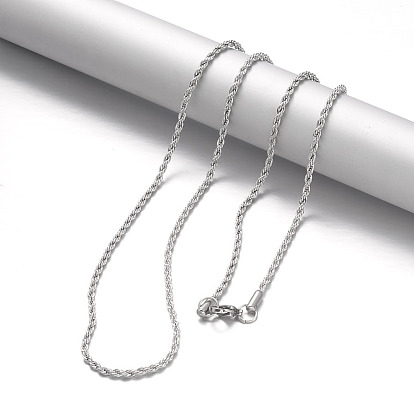 304 из нержавеющей стальной трос цепи ожерелья, с карабин-лобстерами 