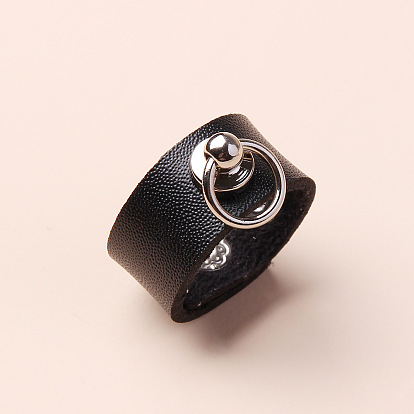 Европейское и американское сексуальное кожаное кольцо с геометрическим кулоном, ювелирное изделие для женщин.