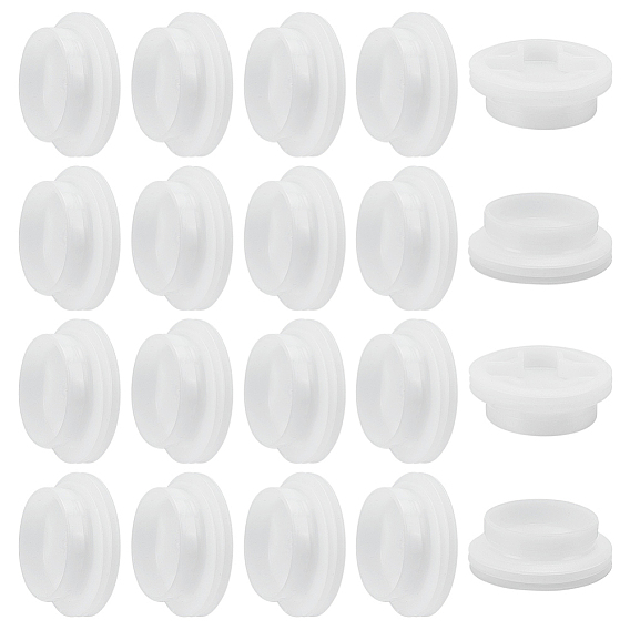20шт. полиэтиленовые винтовые крышки, круглые