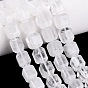 Naturelles cristal de quartz brins de perles, cristal de roche, cuboïde