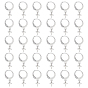 30Pcs 314 Stainless Steel Leverback Earring Findings, with Cup Peg Bails, For Half Drilled Beads