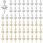 60 pcs 2 couleurs pendentifs en alliage, charmes étoiles