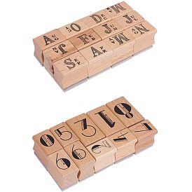 Wooden Stamp Sets, Mixed Pattern