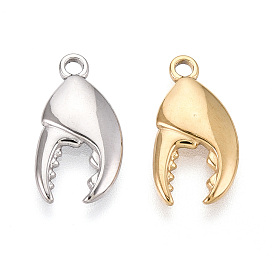 304 подвески из нержавеющей стали, ионное покрытие (ip), амулет клешня краба