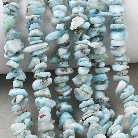 Natural Larimar Beads Strands, Chip