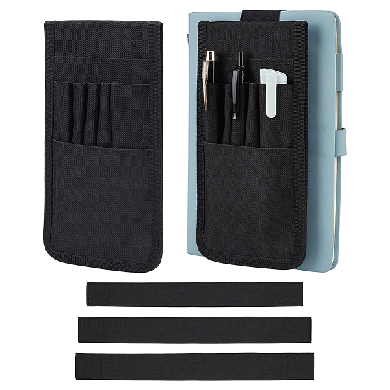 Чехол для ручек из оксфордской ткани с эластичной резинкой для блокнота