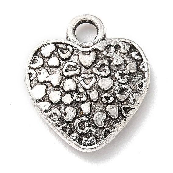 Tibetan Style Alloy Pendants, Heart