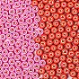 Полимерная глина бисера, плоский круглый с бусинами в форме сердца