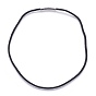 Nylon Cord Necklace Making, with Stainless Steel Bayonet Clasps, Stainless Steel Color