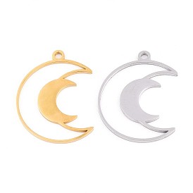 304 подвески из нержавеющей стали, лунное очарование, ионное покрытие (ip)