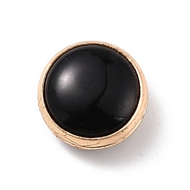 Anti-Exposure Magnetic Suction Traceless Brooch for Clothes, Alloy with Cat Eye Beads, Golden