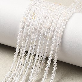 Природных кристаллов кварца бисер нитей, горного хрусталя, граненые, круглые