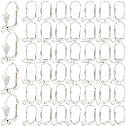 200 шт. латунные серьги с рычагом, проволока для ушей с петлями