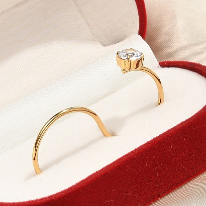 S-образная форма 304 двойные манжетные кольца из нержавеющей стали с кубическим цирконием для унисекс