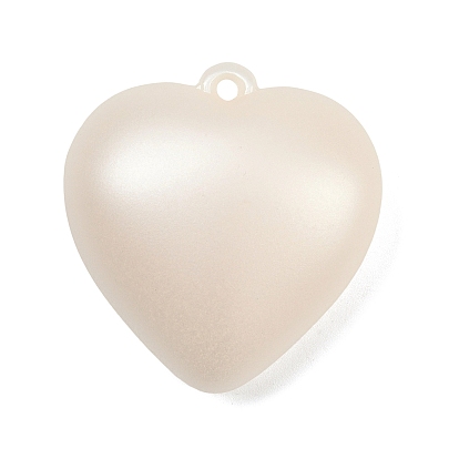 Подвески из перламутрового акрила, сердце