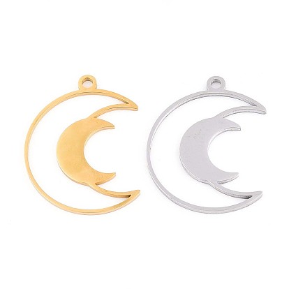 304 подвески из нержавеющей стали, лунное очарование, ионное покрытие (ip)