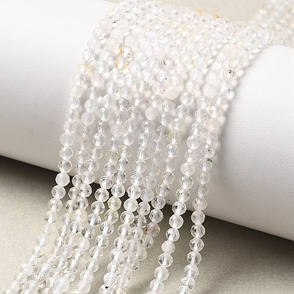 Природных кристаллов кварца бисер нитей, горного хрусталя, граненые, круглые