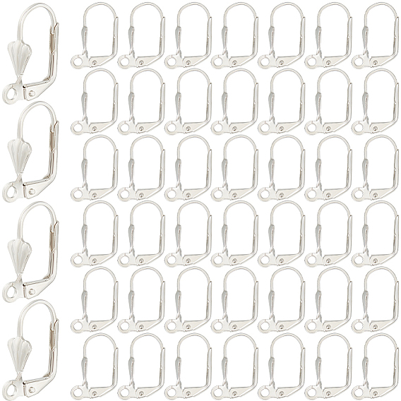 200 шт. латунные серьги с рычагом, проволока для ушей с петлями