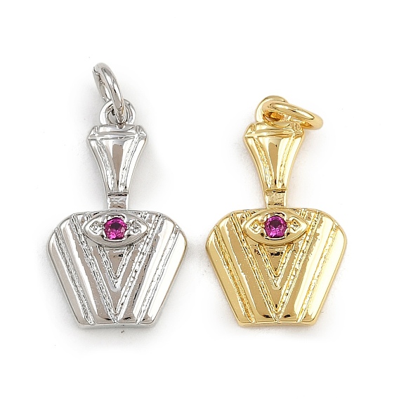 Латунные микро проложить кубического циркония подвески, ваза очарование, с целью перехода в кольце, стойки покрытие, долговечный, без свинца и без кадмия