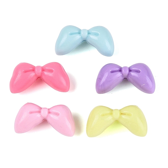 Opaque Plastic Beads, Bowknot