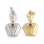 Латунные микро проложить кубического циркония подвески, ваза очарование, с целью перехода в кольце, стойки покрытие, долговечный, без свинца и без кадмия