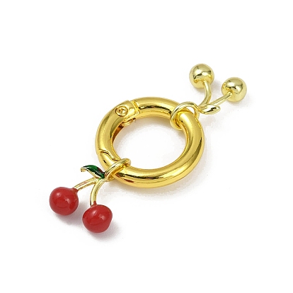 Кольца пружинного затвора из вишневой латуни с эмалью, долговечный, без свинца и без кадмия, стойки покрытие