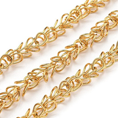 304 Stainless Steel Link Ring Chains, Unwelded, with Spool