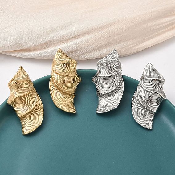 304 из нержавеющей стали листьев серьги стержня, ионное покрытие (ip)