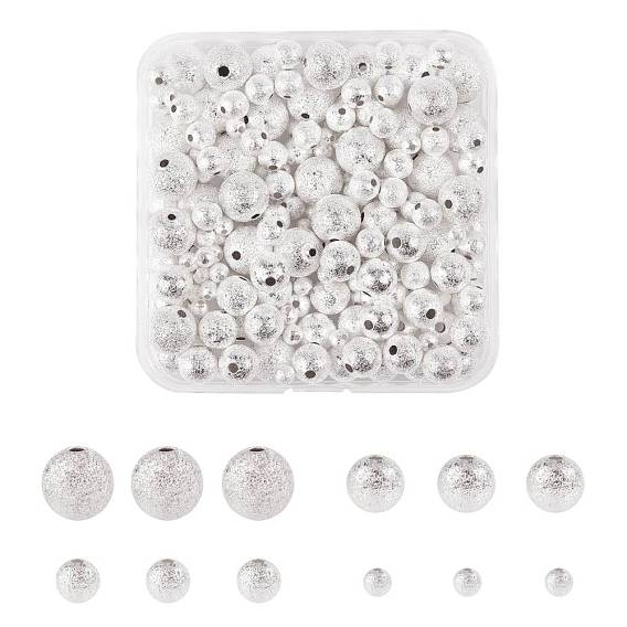 Brass Textured Beads, Round
